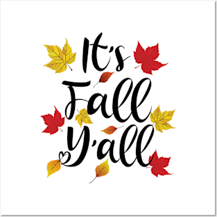 It's Fall Y'All - Funny Autumn Posters and Art